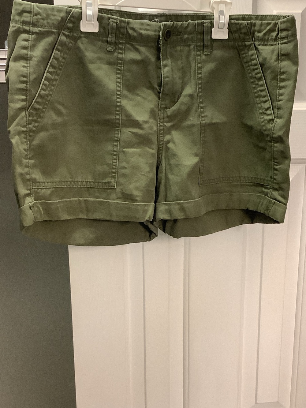 Old Navy Olive Utility Cuffed Shorts